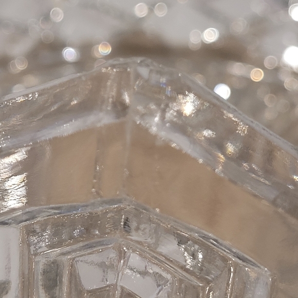 Vintage Crystal Glass Decorative Bowl Entryway Candy Dish - Picture 6 of 16